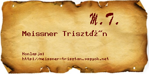 Meissner Trisztán névjegykártya